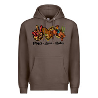 Coffee peace love rodeo Premium Hoodie - JahusDesignShop