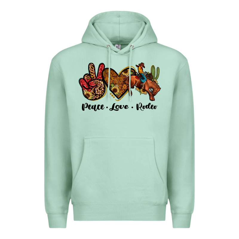 Peace Love Rodeo Premium Hoodie by JahusDesignShop | Teevron