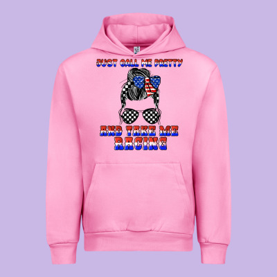 Just Call Me Pretty And Take Me Racing Urban Hoodie Designed By Jahusdesignshop