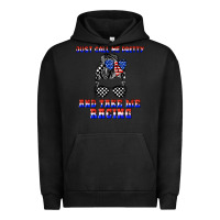 Pigment Black just call me pretty and take me racing Urban Hoodie - JahusDesignShop