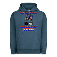 Pigment Midnight Navy just call me pretty and take me racing Urban Hoodie - JahusDesignShop