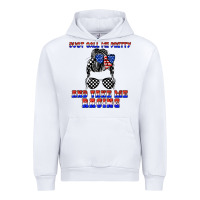 White just call me pretty and take me racing Urban Hoodie - JahusDesignShop