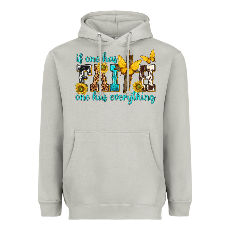 If One Has Faith One Has Everything Heavyweight Hoodie by texasbilliewilder | Teevron