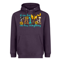 Plum if one has faith one has everything Heavyweight Hoodie - texasbilliewilder