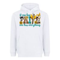 White if one has faith one has everything Heavyweight Hoodie - texasbilliewilder