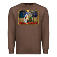 Chestnut merry christmas holy family Premium Sweatshirt - RanaPortraitStore