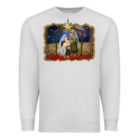 Dove Grey merry christmas holy family Premium Sweatshirt - RanaPortraitStore