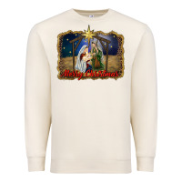 Sandshell merry christmas holy family Premium Sweatshirt - RanaPortraitStore