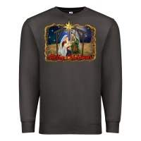 Smoke merry christmas holy family Premium Sweatshirt - RanaPortraitStore