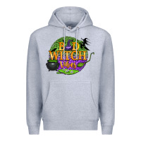 Heather Grey bad witch vibes Premium Hoodie - BundleAndBundleShop