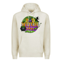 Oatmeal Heather bad witch vibes Premium Hoodie - BundleAndBundleShop
