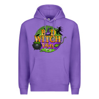 Purple bad witch vibes Premium Hoodie - BundleAndBundleShop