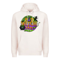 Pale Pink bad witch vibes Premium Hoodie - BundleAndBundleShop