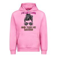Fuchsia Pink just call me pretty and take me racing Urban Hoodie - JahusDesignShop