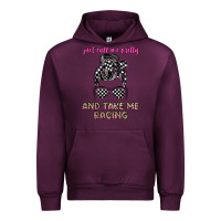 Mauve Wine just call me pretty and take me racing Urban Hoodie - JahusDesignShop