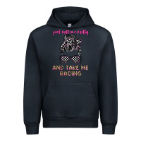 Navy just call me pretty and take me racing Urban Hoodie - JahusDesignShop