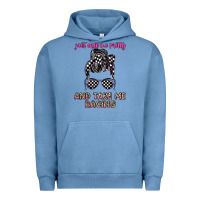 Pigment Pebble Blue just call me pretty and take me racing Urban Hoodie - JahusDesignShop