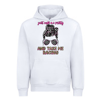 White just call me pretty and take me racing Urban Hoodie - JahusDesignShop