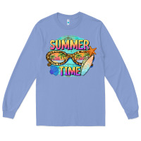 Colony Blue summer time sunset glasses Long Sleeve Tee - BarkalooDesign