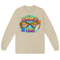 Mushroom summer time sunset glasses Long Sleeve Tee - BarkalooDesign