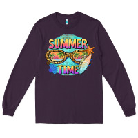 Plum summer time sunset glasses Long Sleeve Tee - BarkalooDesign