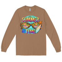 Toasted Coconut summer time sunset glasses Long Sleeve Tee - BarkalooDesign