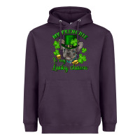Plum st.patrick's day my french bulldog is my lucky charm Heavyweight Hoodie - RanaPortraitStore
