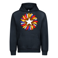 Navy american flag and sunflower with star Urban Hoodie - Artiststas