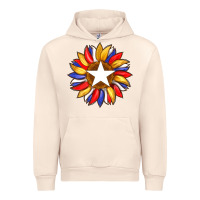 Sandshell american flag and sunflower with star Urban Hoodie - Artiststas