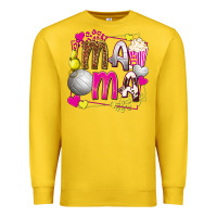 Lemon mama volleyball with popcorn Premium Sweatshirt - texasbilliewilder