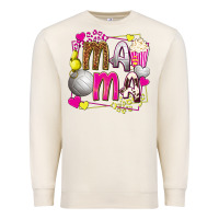 Sandshell mama volleyball with popcorn Premium Sweatshirt - texasbilliewilder