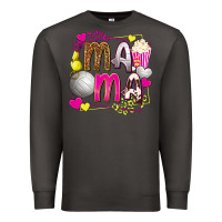 Smoke mama volleyball with popcorn Premium Sweatshirt - texasbilliewilder