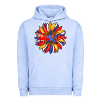 Pigment Grape Ice america with american flag colors and sunflower with star Urban Hoodie - Artiststas
