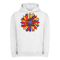 Pigment Lunar Rock america with american flag colors and sunflower with star Urban Hoodie - Artiststas