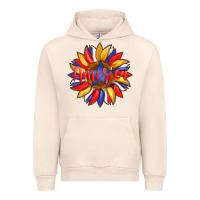 Sandshell america with american flag colors and sunflower with star Urban Hoodie - Artiststas