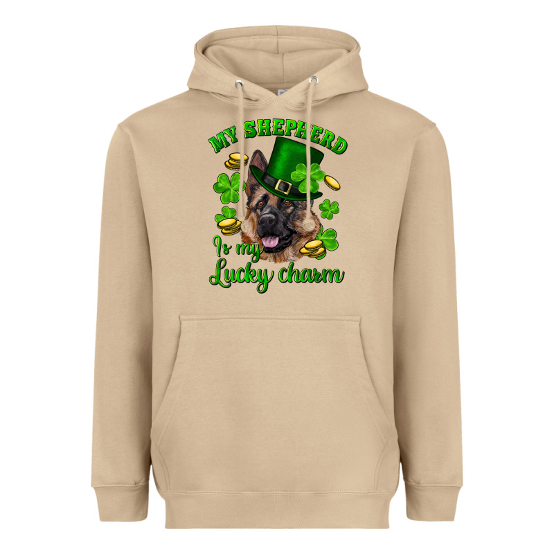 St.patrick's Day My Shepherd Is My Lucky Charm Heavyweight Hoodie by RanaPortraitStore | Teevron