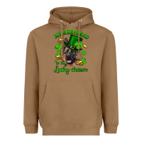 Toasted Coconut st.patrick's day my shepherd is my lucky charm Heavyweight Hoodie - RanaPortraitStore