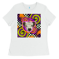 White halloween  calf scottish Ladies Tee - BarkalooDesign