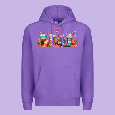 Teacher Fuel Coffee Cups Premium Hoodie Designed By Jasminsmagicworld