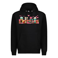 Black teacher fuel coffee cups Premium Hoodie - Jasminsmagicworld