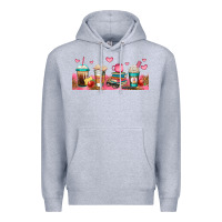 Heather Grey teacher fuel coffee cups Premium Hoodie - Jasminsmagicworld
