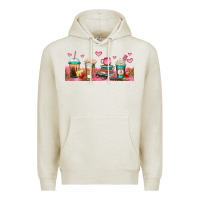 Oatmeal Heather teacher fuel coffee cups Premium Hoodie - Jasminsmagicworld