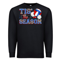 Black tis' the season volleyball Premium Sweatshirt - Zillion Design Studio