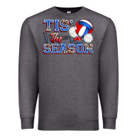 Charcoal Heather tis' the season volleyball Premium Sweatshirt - Zillion Design Studio