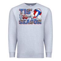Heather Grey tis' the season volleyball Premium Sweatshirt - Zillion Design Studio
