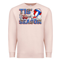 Pale Pink tis' the season volleyball Premium Sweatshirt - Zillion Design Studio
