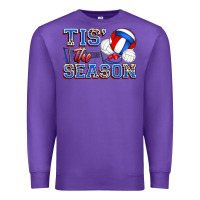 Purple tis' the season volleyball Premium Sweatshirt - Zillion Design Studio