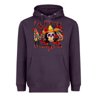 Plum la mama mas chingona Heavyweight Hoodie - Zillion Design Studio