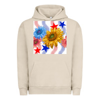 Pigment French Oak patriotic sunflowers Urban Hoodie - BundleAndBundleShop