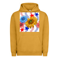 Pigment Peanut Butter patriotic sunflowers Urban Hoodie - BundleAndBundleShop